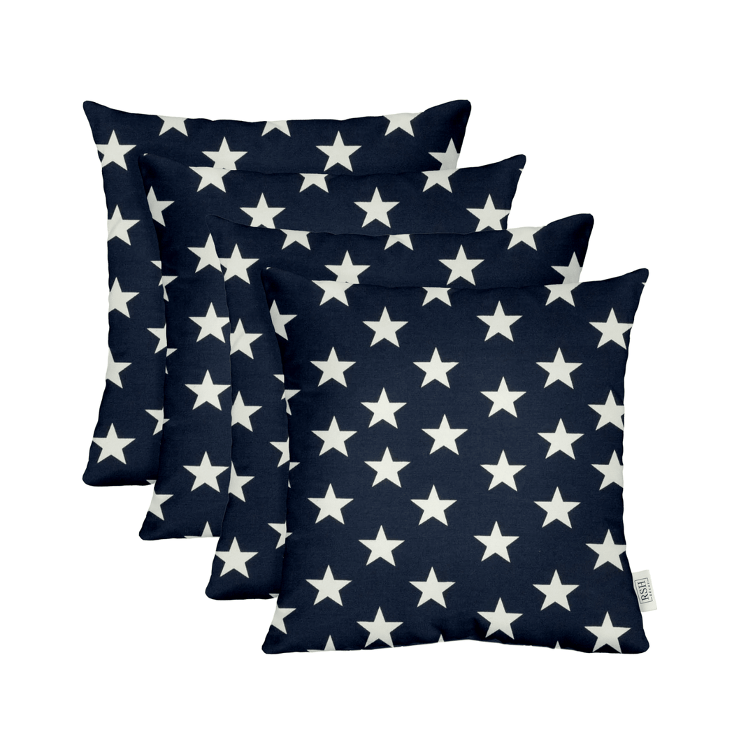 Set of 4 17" x 17" Patriotic Square Throw Pillows - RSH Decor