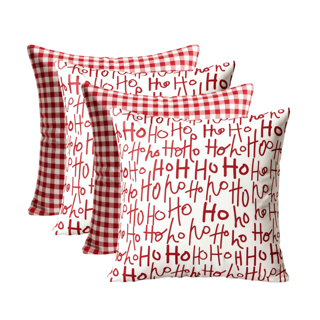 Set of 4 Mixed 17" x 17" Holiday Square Throw Pillows - RSH Decor