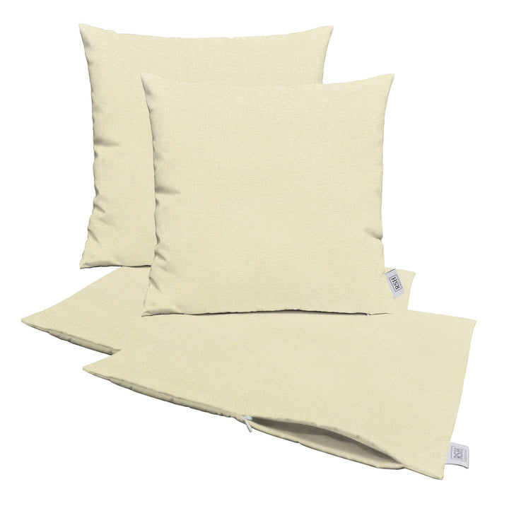 Set of 4 Square Zippered Throw Pillow Covers | Sunbrella Solids - RSH Decor