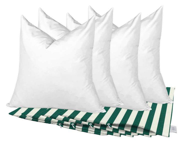 Set of 4 Square Zippered Throw Pillow Covers with Inserts | Sunbrella Patterns - RSH Decor