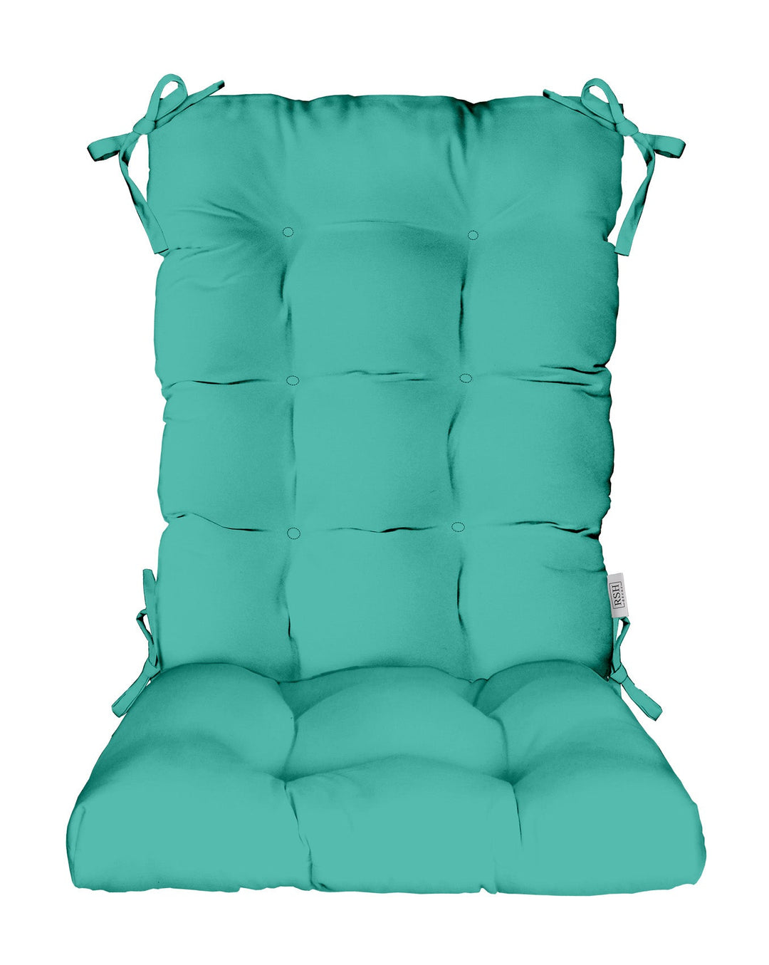 Sunbrella Canvas Blues Tufted Rocking Chair Cushion - RSH Decor