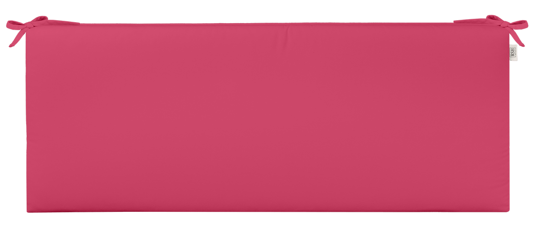 Sunbrella Canvas Hot Pink 3" Foam Bench Cushion with Ties - RSH Decor