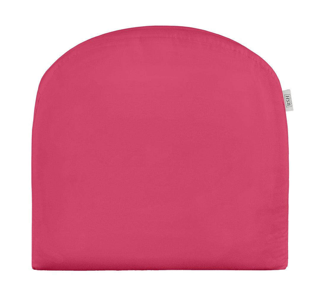 Sunbrella Canvas Hot Pink Foam U - Shape Wicker Seat Cushion - RSH Decor