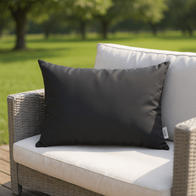 Sunbrella Canvas Neutrals Lumbar Throw Pillow - RSH Decor