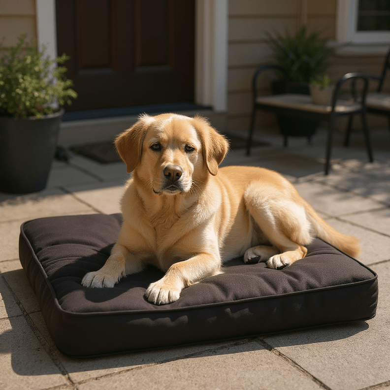 Sunbrella Canvas Neutrals Luxury Pet Bed - RSH Decor