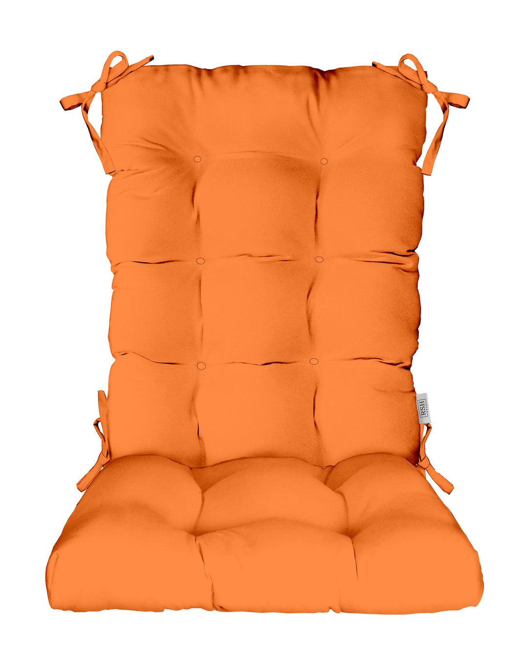 Sunbrella Canvas Oranges Rocking Chair Cushion - RSH Decor