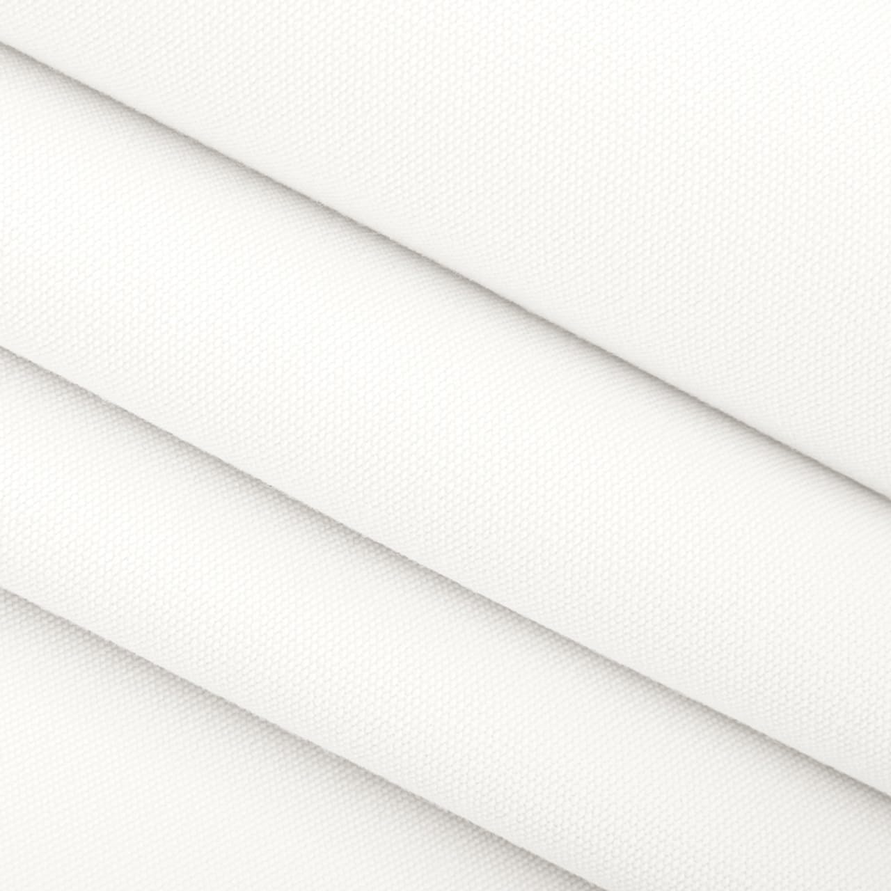 Sunbrella Canvas White Fabric - Set of 4 Indoor / Outdoor Pillows - 20" Square Throw Pillows & 20" x 12" Rectangle / Lumbar Decorative Throw Pillows - RSH Decor