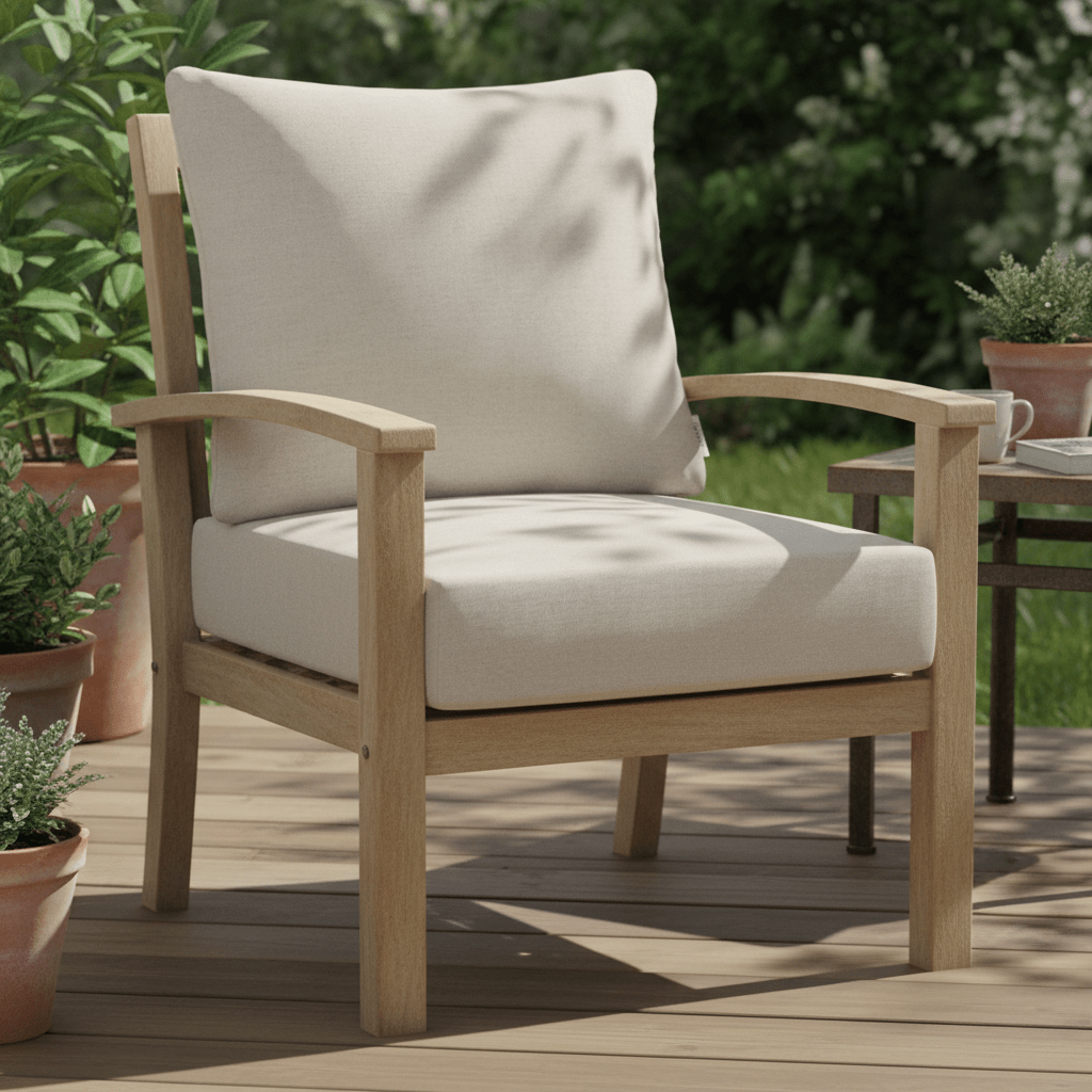 Sunbrella Cast Neutrals Deep Seating Pillow Back Chair Cushion Set - RSH Decor