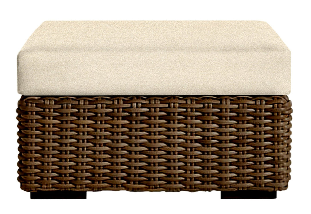 Sunbrella Cast Neutrals Foam Ottoman Replacement Cushion - RSH Decor