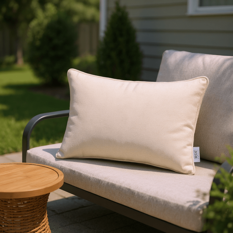 Sunbrella Cast Neutrals Lumbar Throw Pillow - RSH Decor