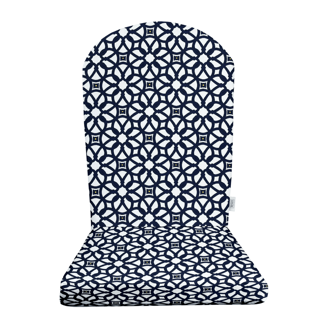 Sunbrella Designer Fusion Luxe Indigo Foam Adirondack/Rocking Chair Cushion - RSH Decor