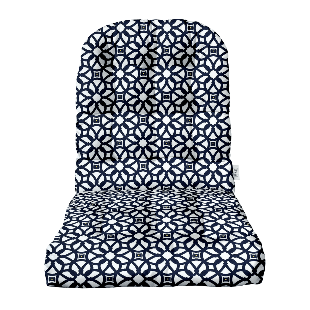 Sunbrella Designer Fusion Luxe Indigo Tufted Adirondack Chair Cushion - RSH Decor