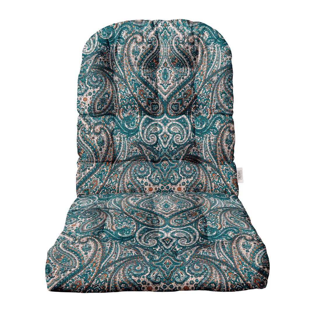 Sunbrella Designer Fusion Sabine Jewel Paisley Tufted Adirondack Chair Cushion - RSH Decor