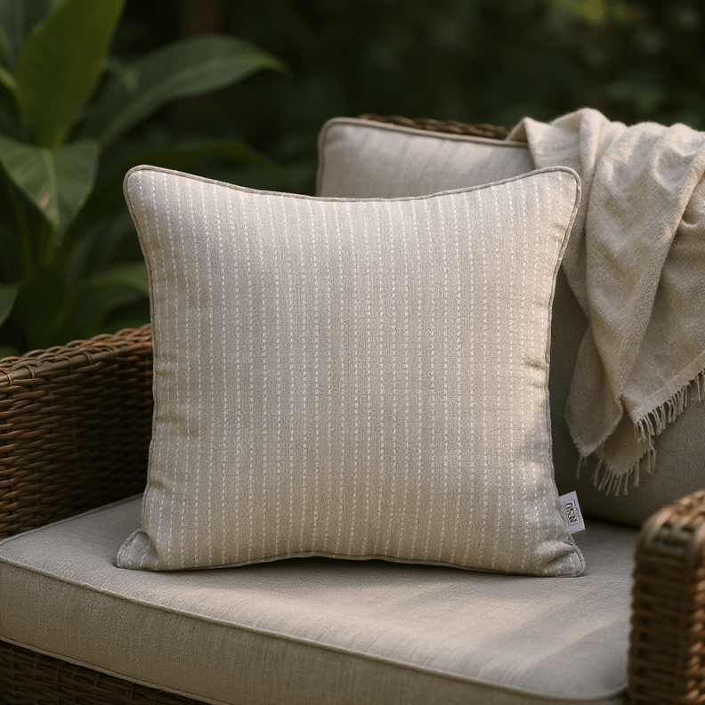Sunbrella Designer Fusion Trail Corded Square Throw Pillow - RSH Decor