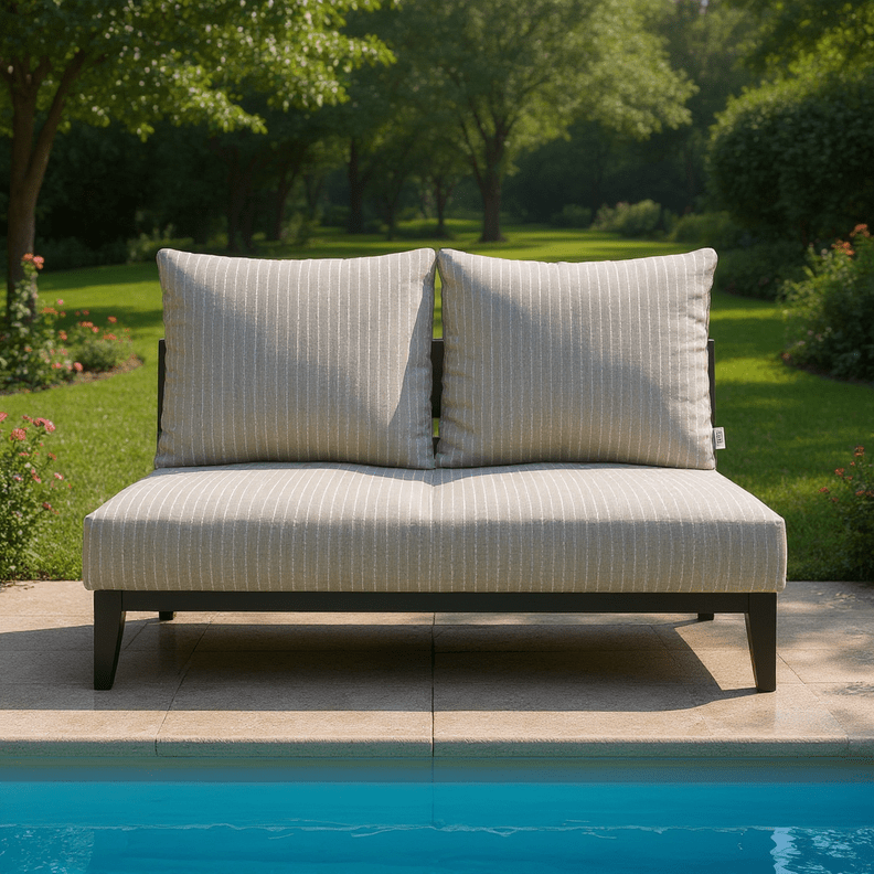 Sunbrella Designer Fusion Trail Deep Seating Pillow Back Loveseat Cushion Set - RSH Decor