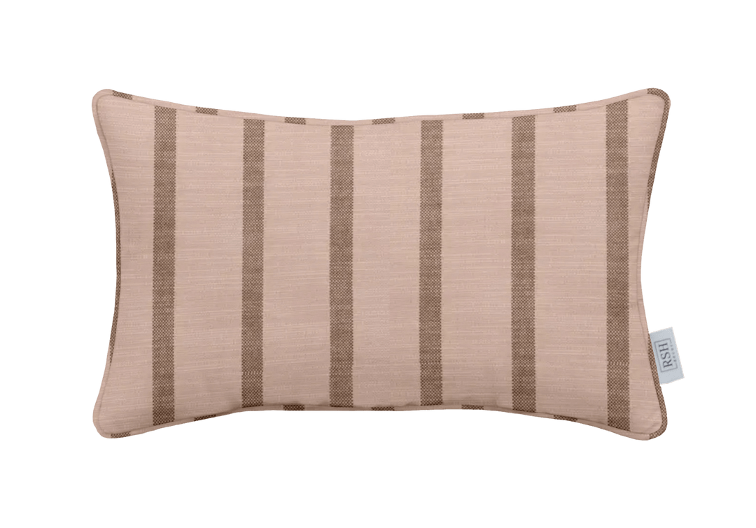 Sunbrella Designer Unwind Stripes Lumbar Throw Pillow - RSH Decor