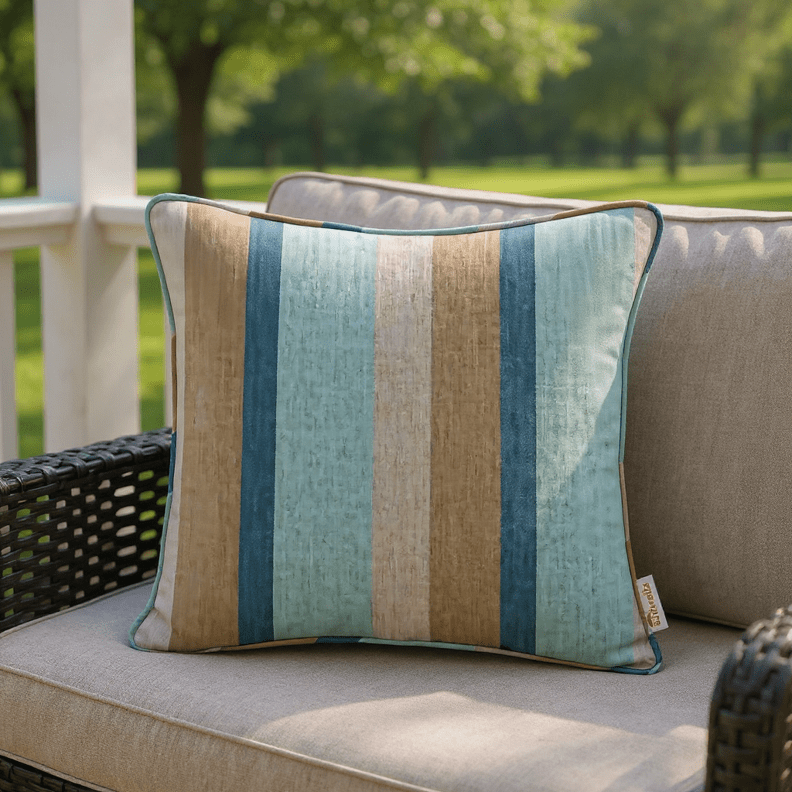 Sunbrella Gateway Mist Square Throw Pillow - RSH Decor