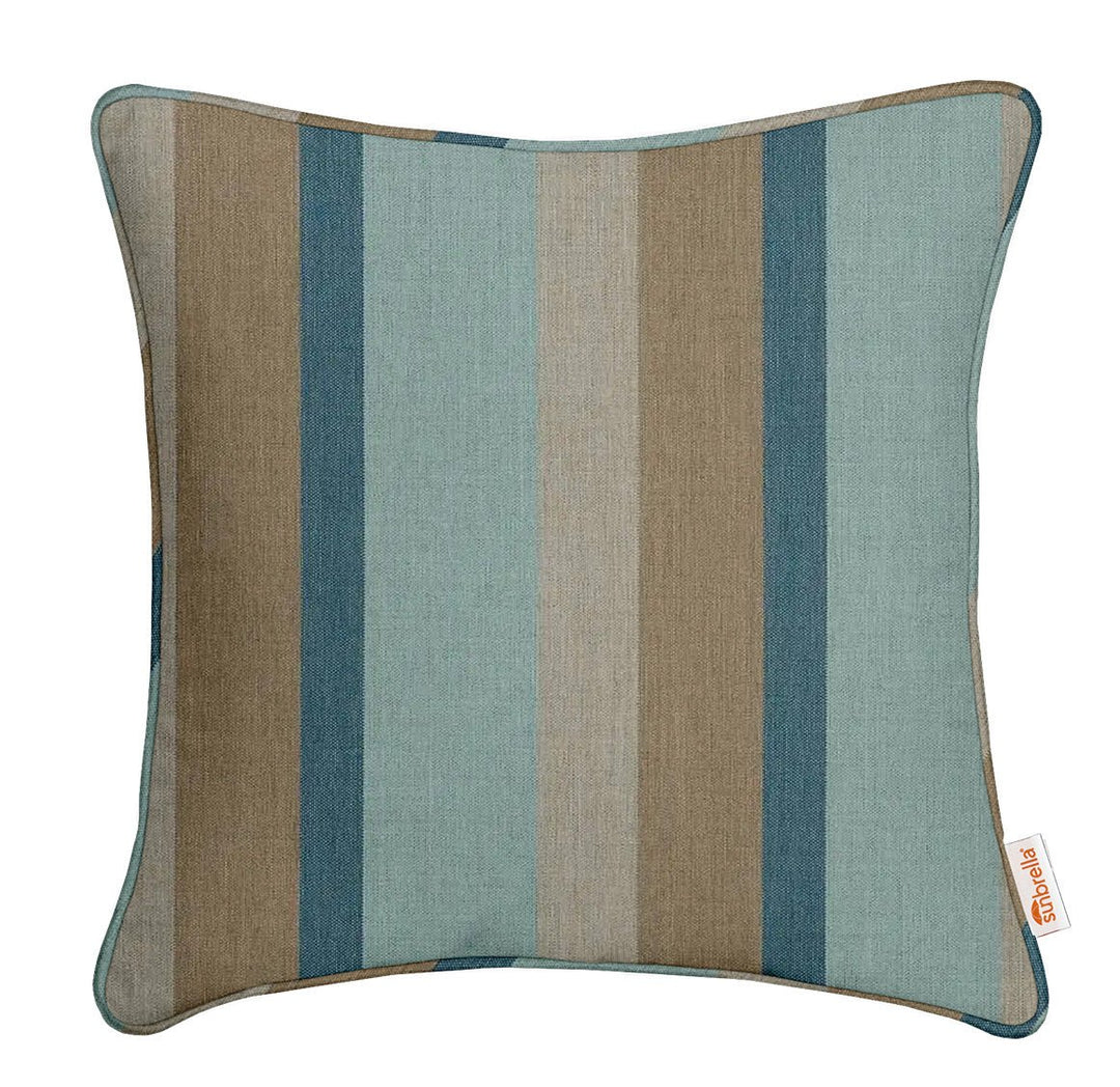 Sunbrella Gateway Mist Square Throw Pillow - RSH Decor