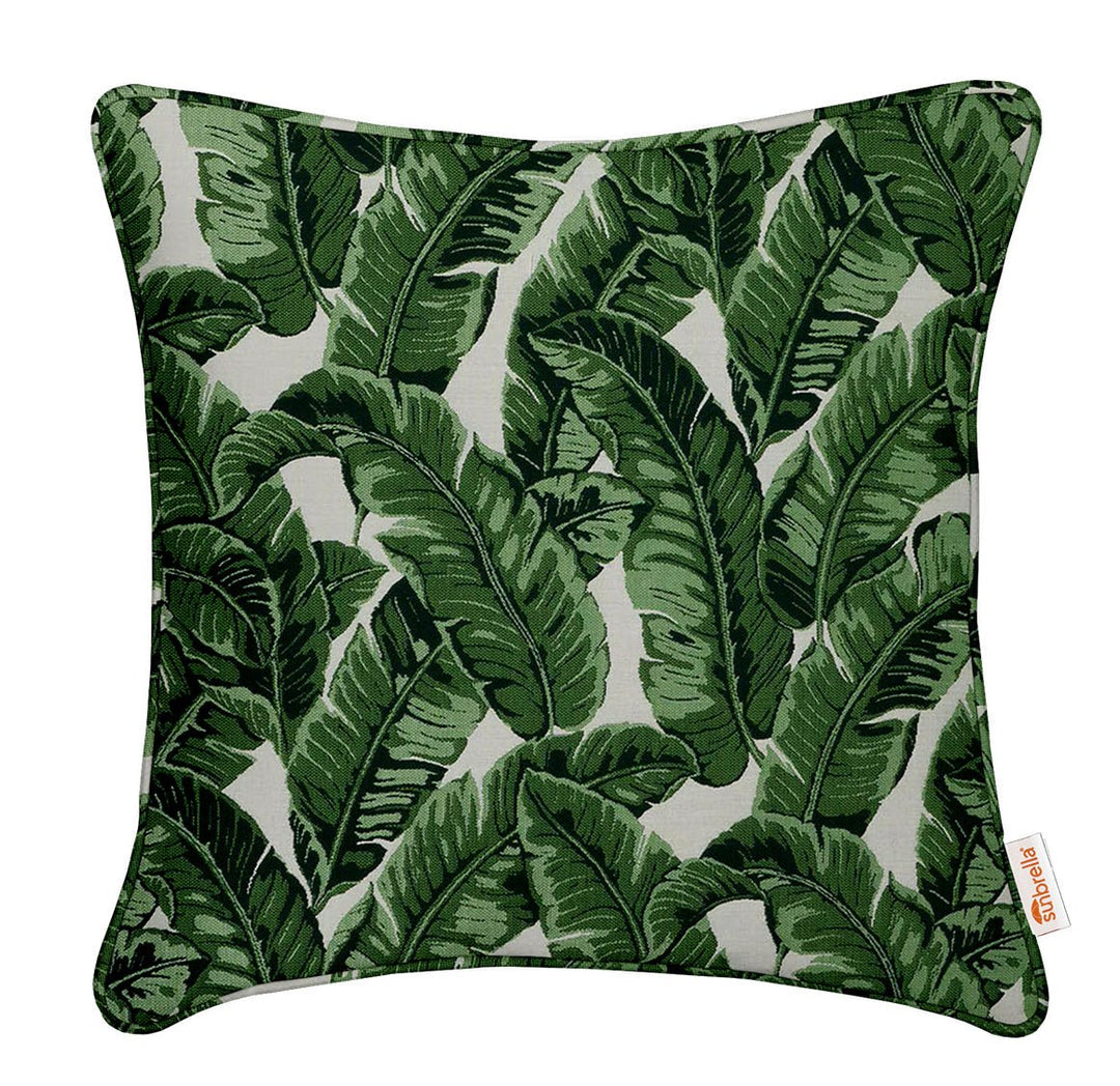 Sunbrella Jungle Tropics Designer Square Throw Pillow - RSH Decor