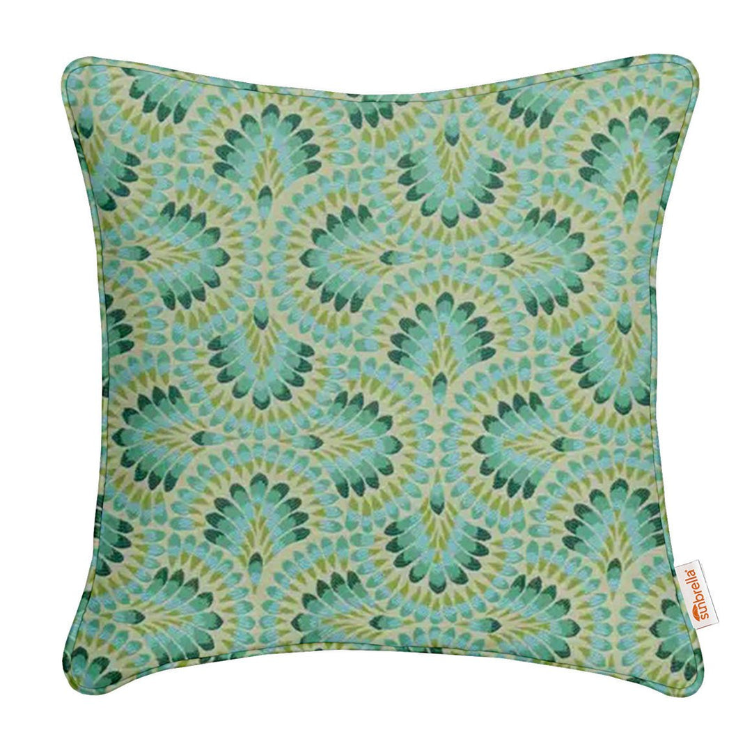 Sunbrella Plume Designer Square Throw Pillow - RSH Decor