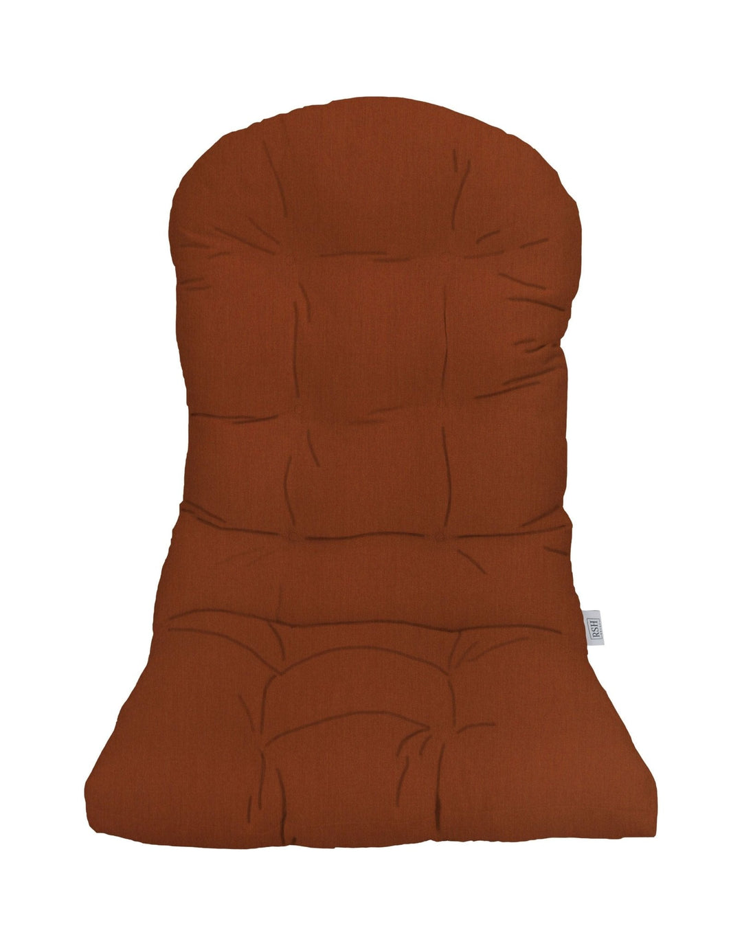 Tufted Adirondack Cushion | 42.5" H x 21" W | Sunbrella Performance Fabric | Sunbrella Canvas Rust - RSH Decor