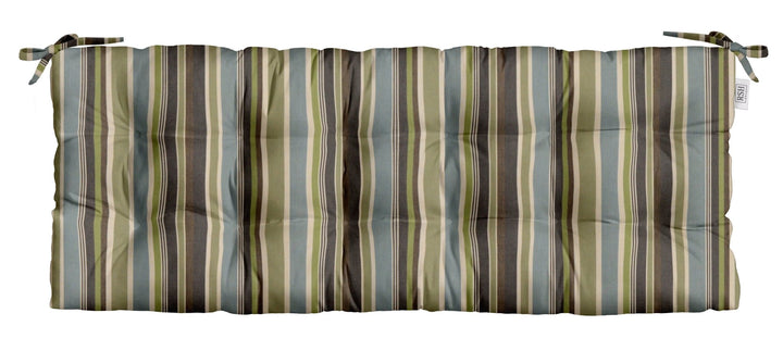 Tufted Bench Cushion with Ties | Sunbrella Patterns - RSH Decor