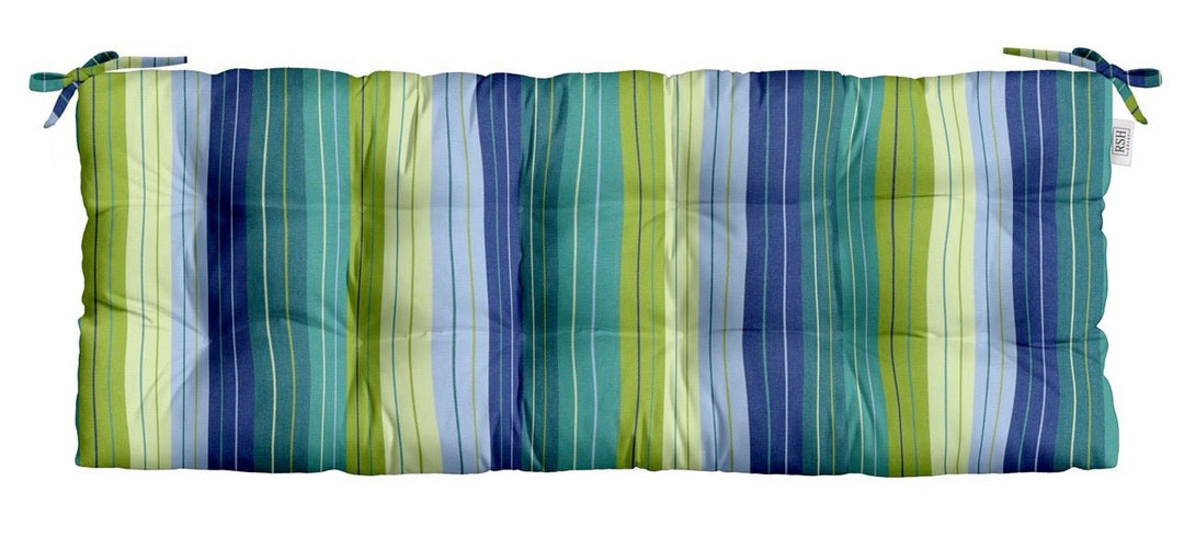 Tufted Bench Cushion with Ties | Sunbrella Patterns - RSH Decor