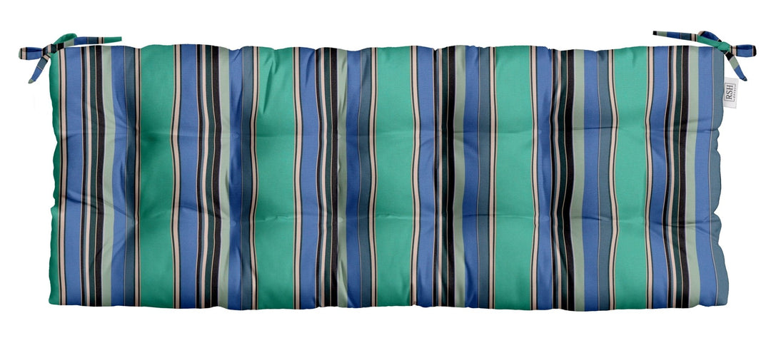 Tufted Bench Cushion with Ties | Sunbrella Patterns - RSH Decor