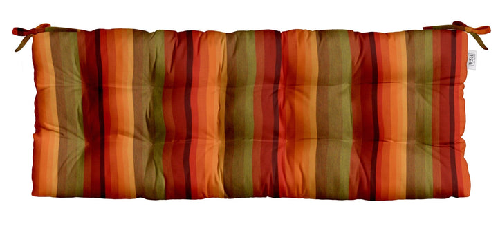 Tufted Bench Cushion with Ties | Sunbrella Patterns - RSH Decor