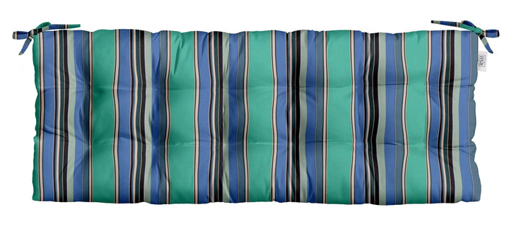 Tufted Bench Cushion with Ties | Sunbrella Performance Fabric | Sunbrella Dolce Oasis - RSH Decor