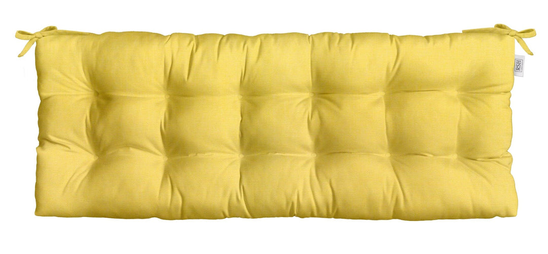 Tufted Bench Cushion with Ties | Sunbrella Solids - RSH Decor