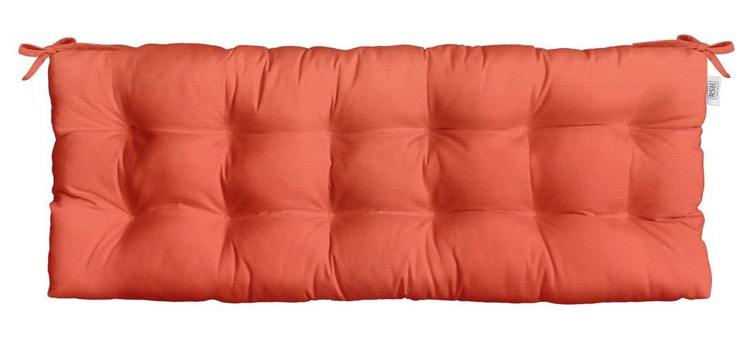 Tufted Bench Cushion with Ties | Sunbrella Solids - RSH Decor