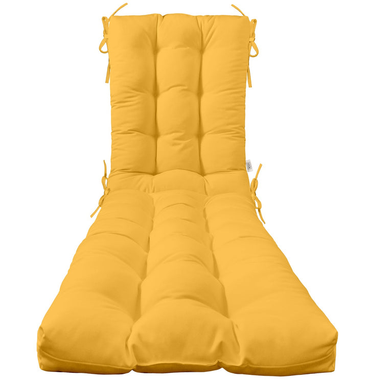 Tufted Chaise Lounge Chair Cushion | Sunbrella Solids - RSH Decor