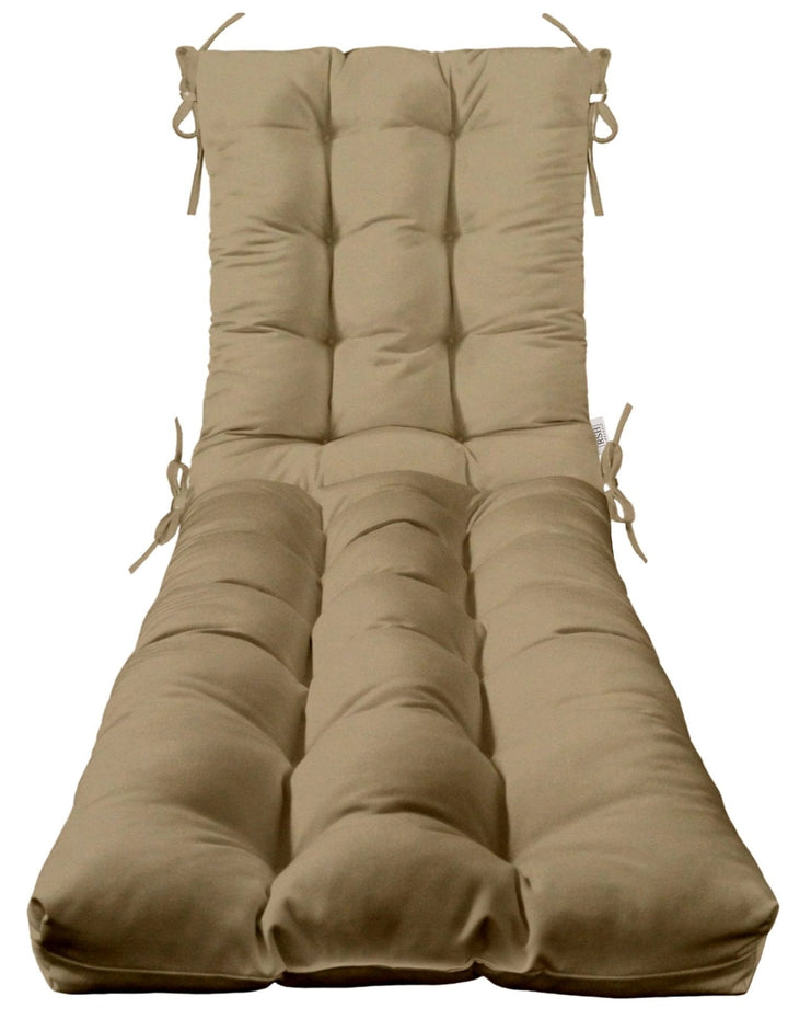 Tufted Chaise Lounge Chair Cushion | Sunbrella Solids - RSH Decor