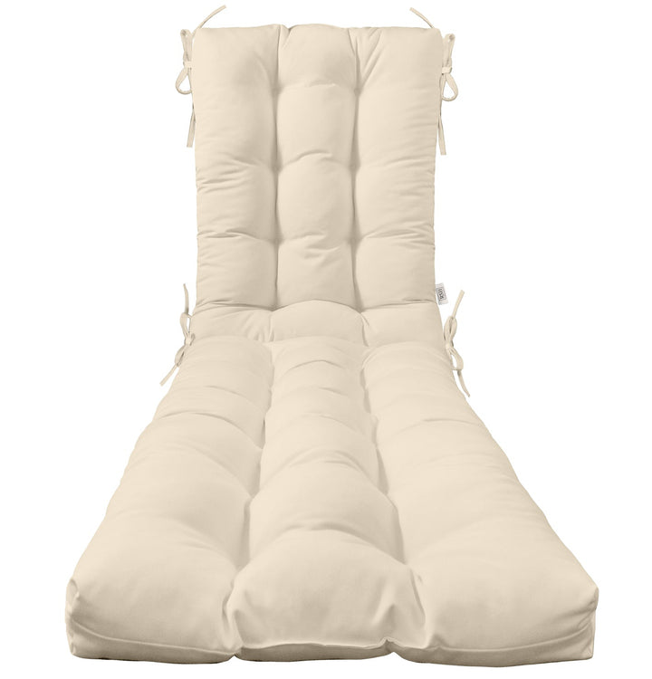 Tufted Chaise Lounge Chair Cushion | Sunbrella Solids - RSH Decor