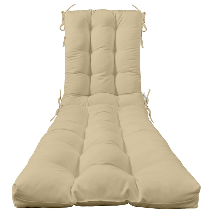 Tufted Chaise Lounge Chair Cushion | Sunbrella Solids - RSH Decor