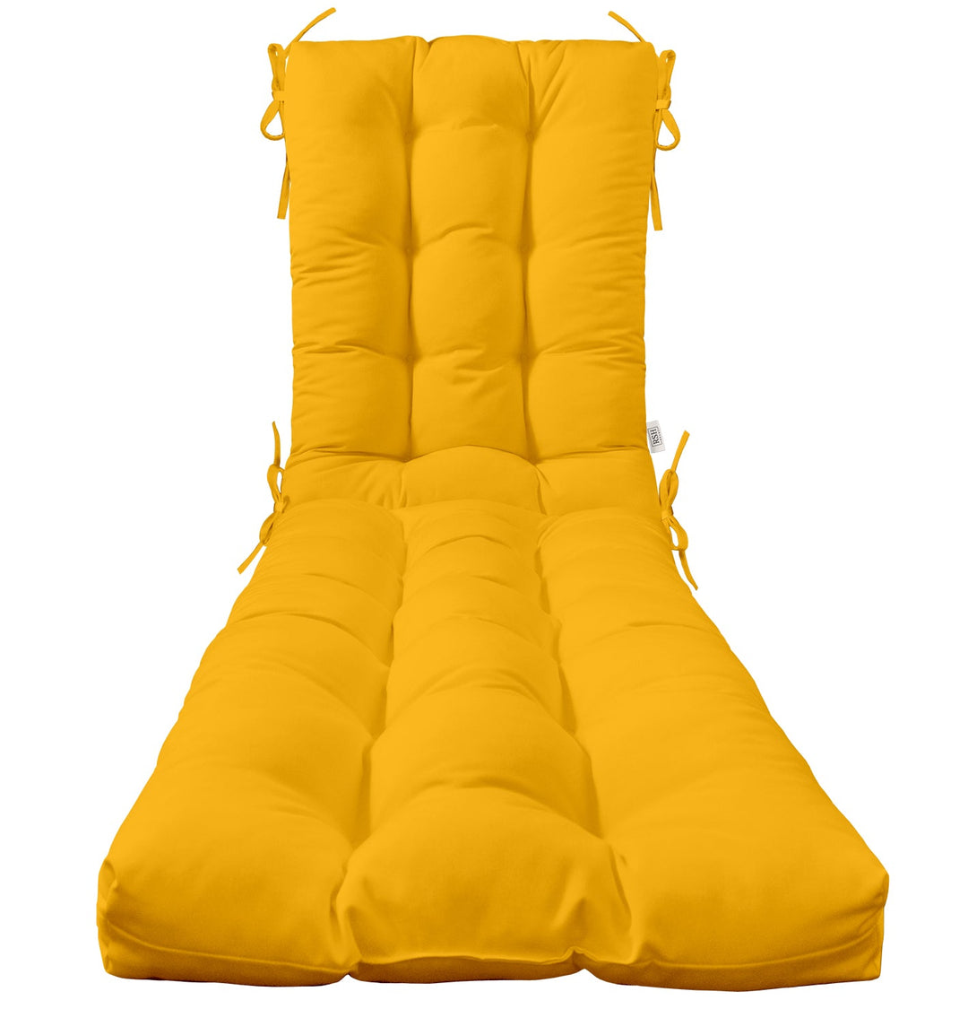 Tufted Chaise Lounge Chair Cushion | Sunbrella Solids - RSH Decor