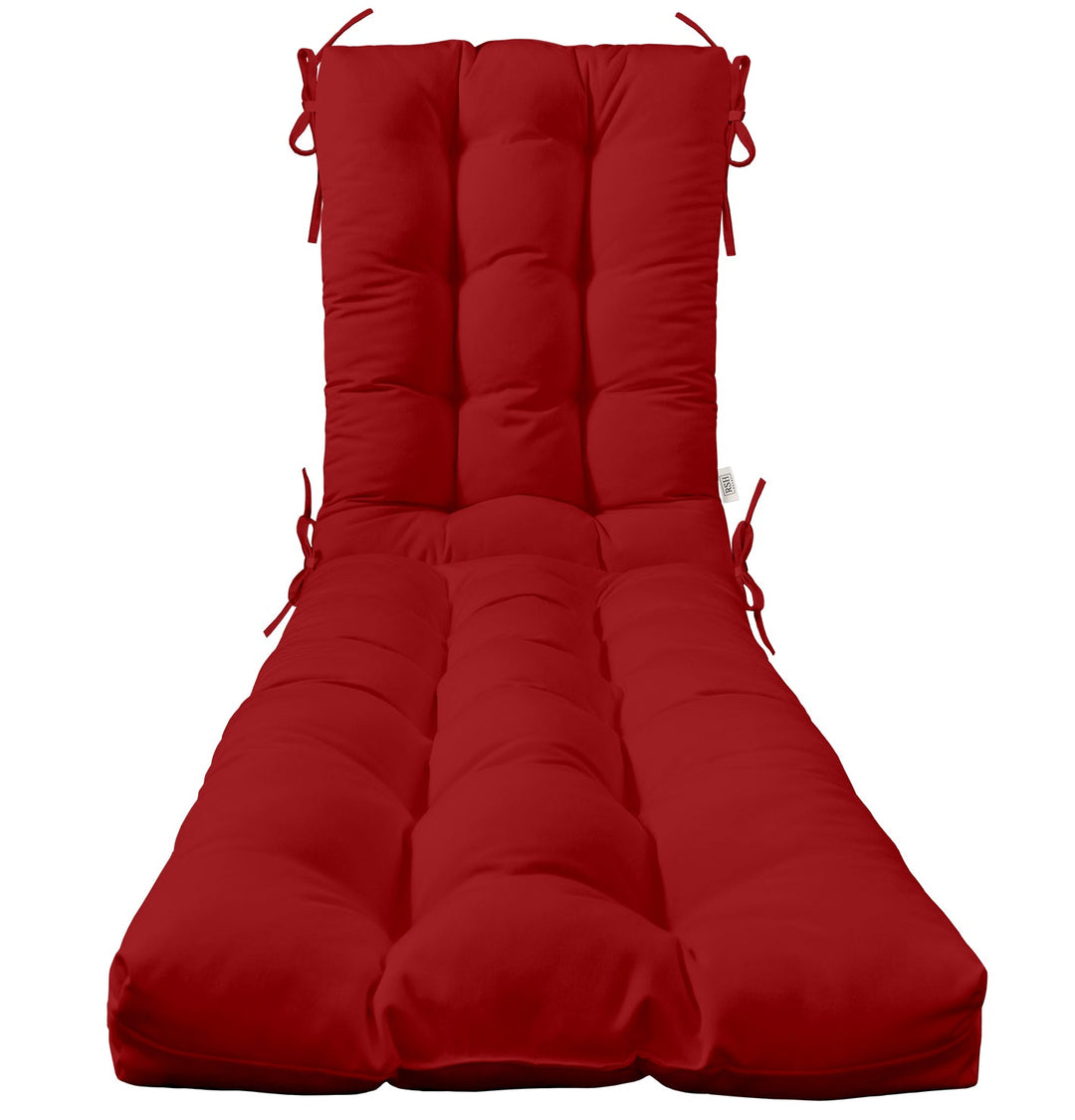 Tufted Chaise Lounge Chair Cushion | Sunbrella Solids - RSH Decor