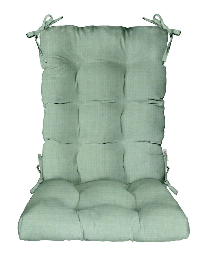 Tufted Rocker Rocking Chair Cushions | Standard 38" x 16" | Sunbrella Solids - RSH Decor