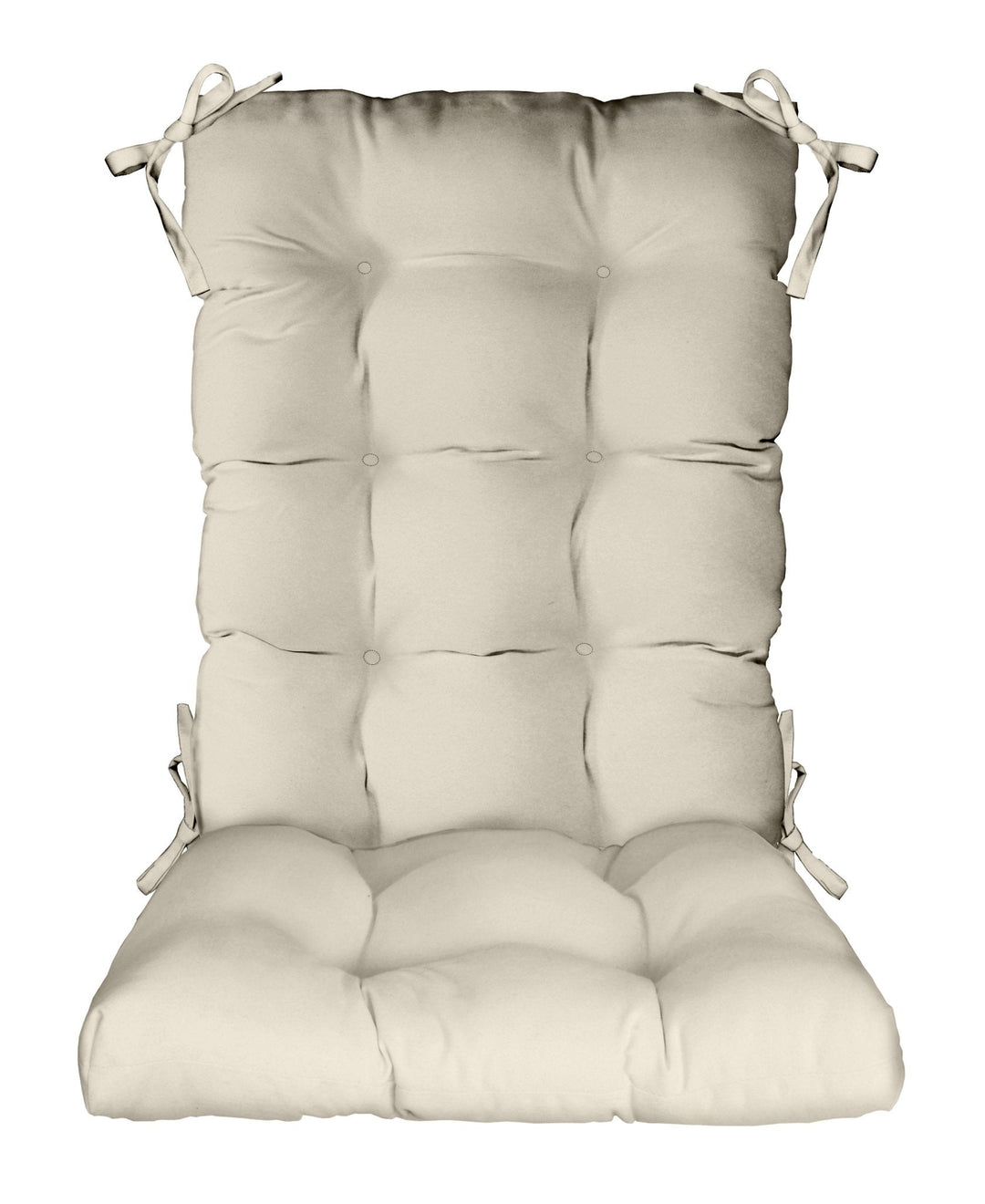 Tufted Rocker Rocking Chair Cushions | Standard 38" x 16" | Sunbrella Solids - RSH Decor