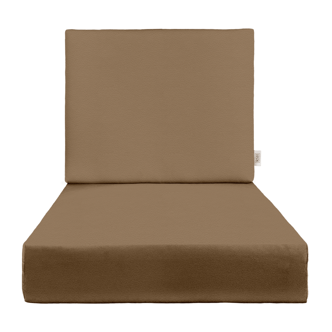 Ultraleather® Pumice Deep Seating Foam Back Chair Cushion Set - RSH Decor