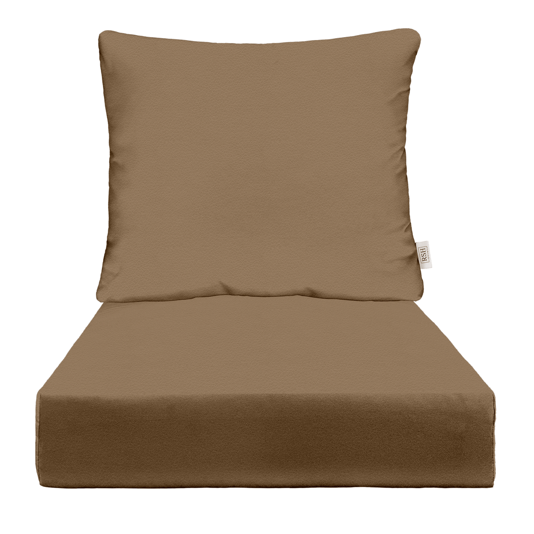 Ultraleather® Pumice Deep Seating Pillow Back Chair Cushion Set - RSH Decor