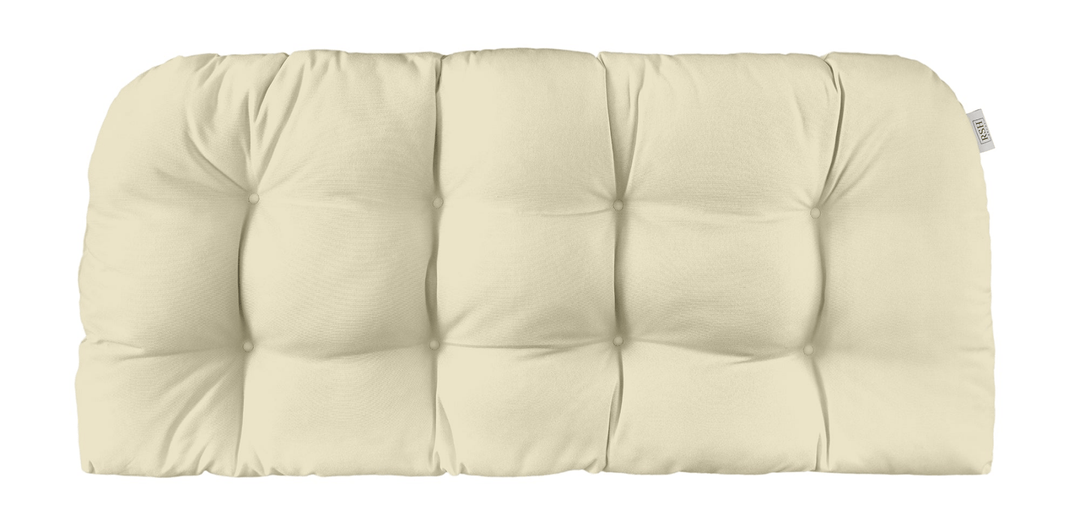 Wicker Loveseat Cushion | Tufted | Sunbrella Basics - RSH Decor