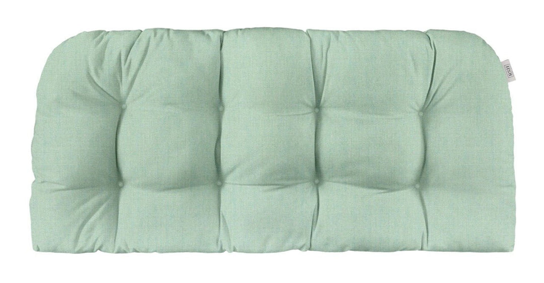 Wicker Loveseat Cushion | Tufted | Sunbrella Basics - RSH Decor