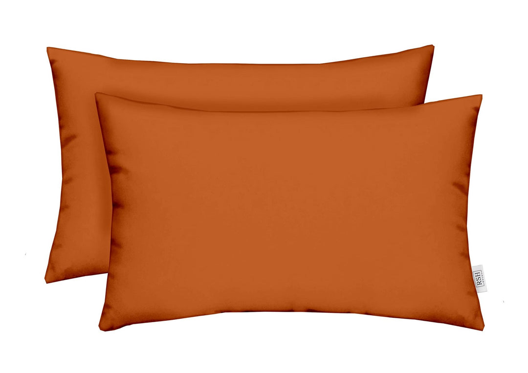 2 Pk of Pillows, Sunbrella Solid Colors, Size 20"x12", Lumbar - RSH Decor