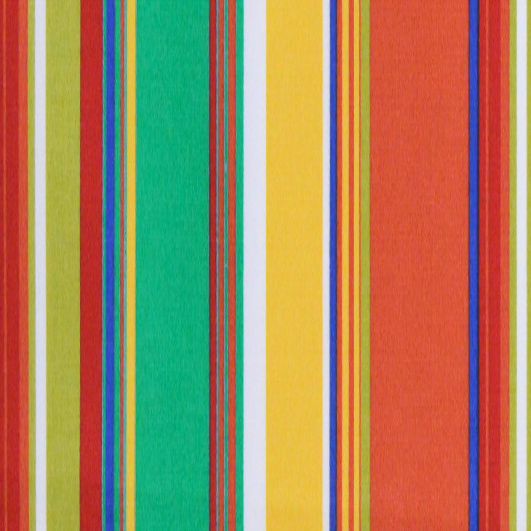 3 Piece Wicker Cushion Set, Tufted, 41" W x 19" D, 19" W x 19" D, Bright Colorful Stripe - RSH Decor