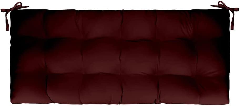 Tufted Bench Cushion with Ties, 38" x 18", Solid Colors