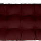 Tufted Bench Cushion with Ties, 44" x 18", Solids