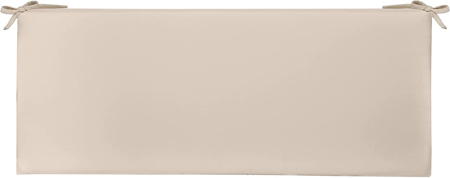 Foam Bench Cushion with Ties, 36" x 14" x 3", Solid Colors