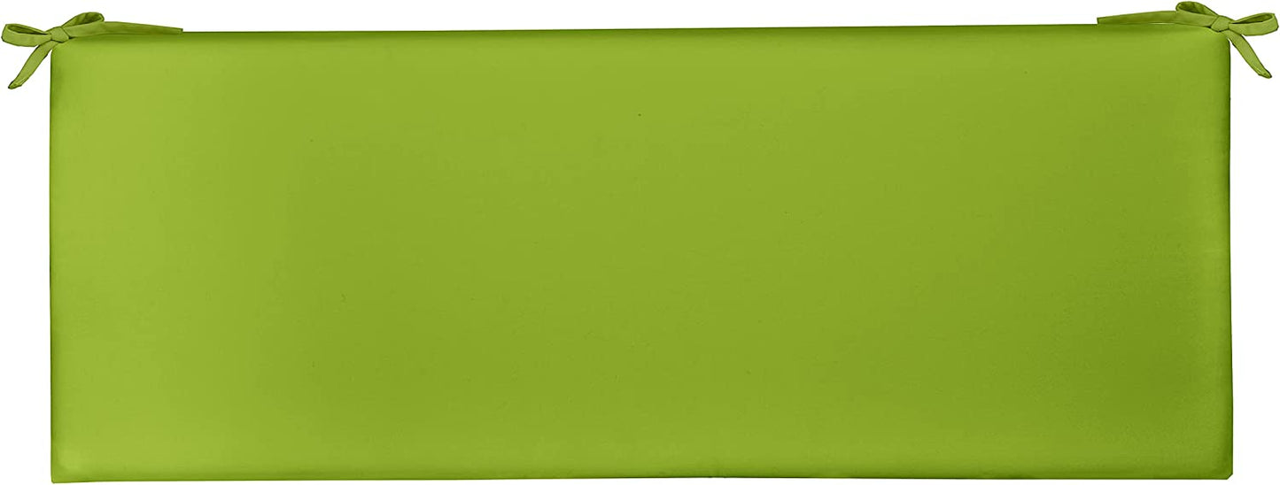 Foam Bench Cushion with Ties, 38" x 18" x 3", Solid Colors